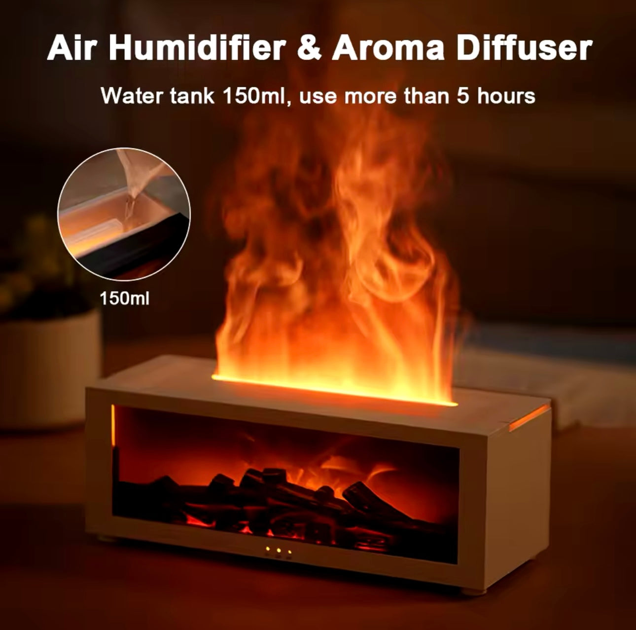 FIREPLACE FLAME DIFFUSER